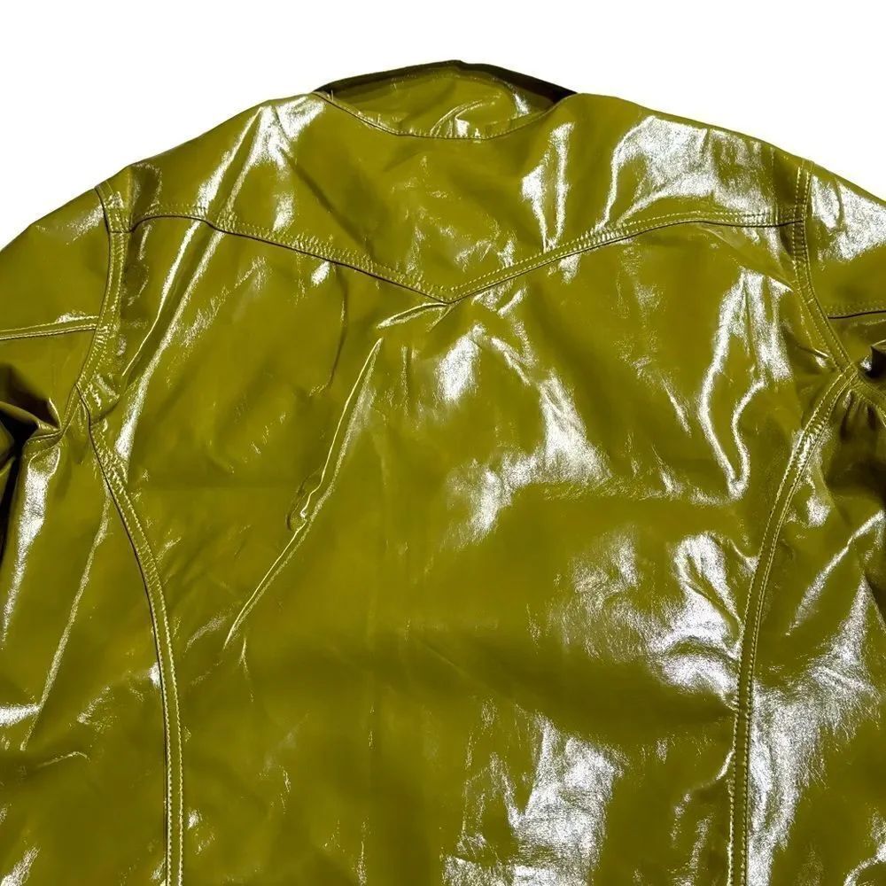 Princess Polly Starboy Green Vegan Leather Jacket MEDIUM/LARGE NWT - Picture 7 of 16
